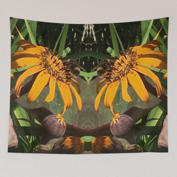 Item preview, Bee Love - Love Together in the Orange Daisies, Gathering Nectar designed and sold by RoseAromas.