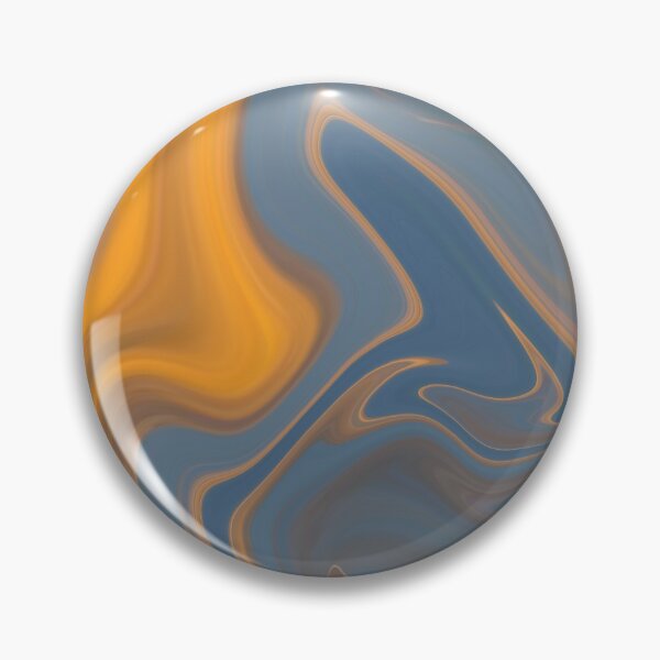 Item preview, Yellow Blue marble Liquid Artwork designed and sold by Repayh.