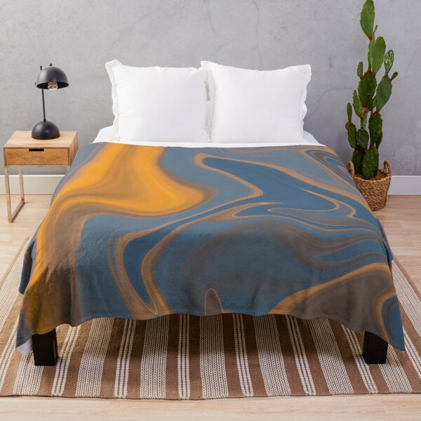 Item preview, Yellow Blue marble Liquid Artwork designed and sold by Repayh.