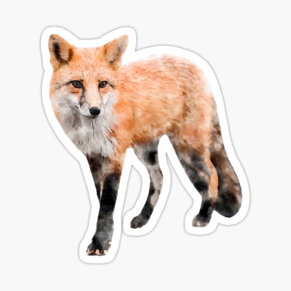 Red Fox Therian Kiss-Cut Vinyl Sticker – Milae