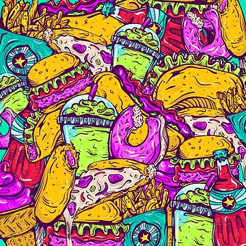 Artwork thumbnail, Fast Food Frenzy! by melissadn