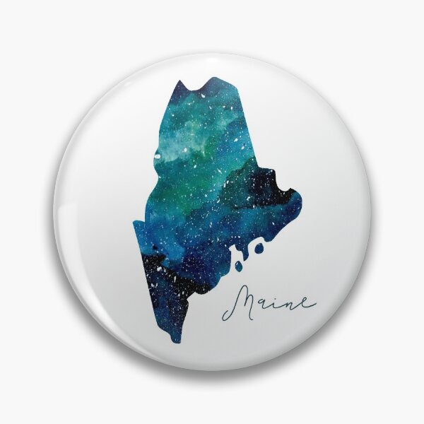 Item preview, Maine Galaxy Watercolor Painting designed and sold by KathrinLegg.
