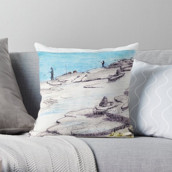 Australian Scene - Karumba, Gulf of Carpentaria, Qld, Aus Throw Pillow