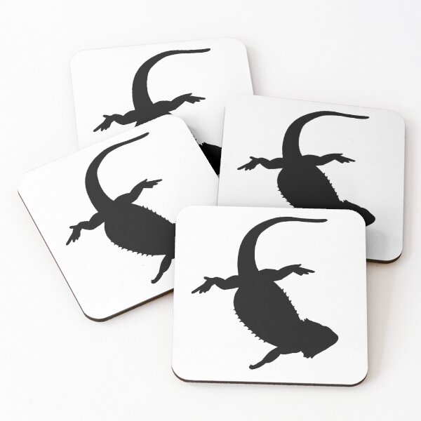 Item preview, Bearded Dragon Swim Silhouette designed and sold by PrileyRileyArt.