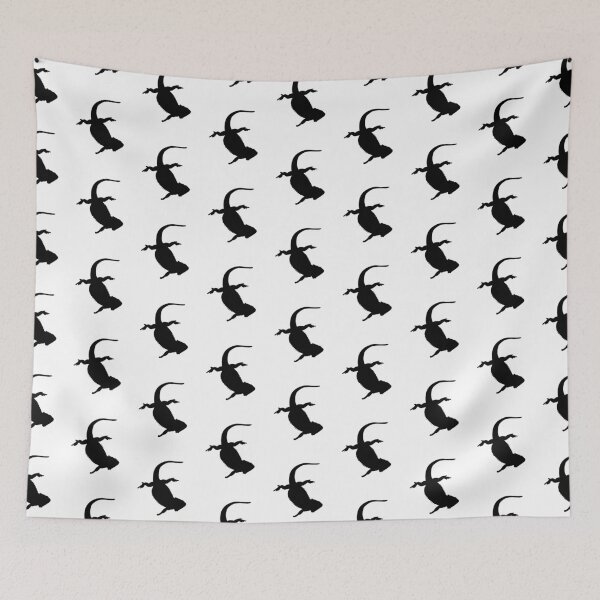 Item preview, Bearded Dragon Swim Silhouette designed and sold by PrileyRileyArt.