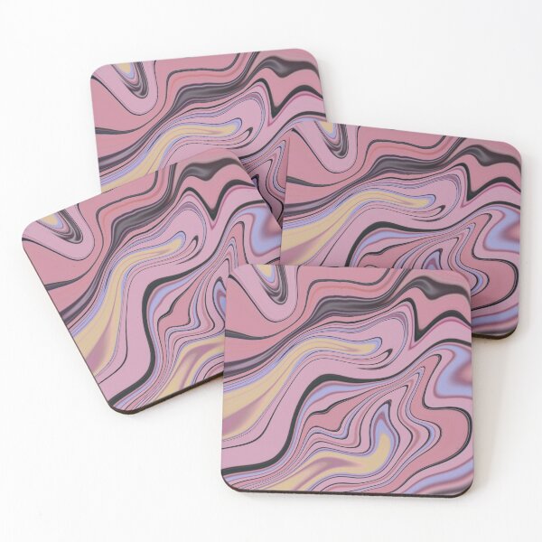 Item preview, Pink Rainbow Marble Liquid Artwork designed and sold by Repayh.