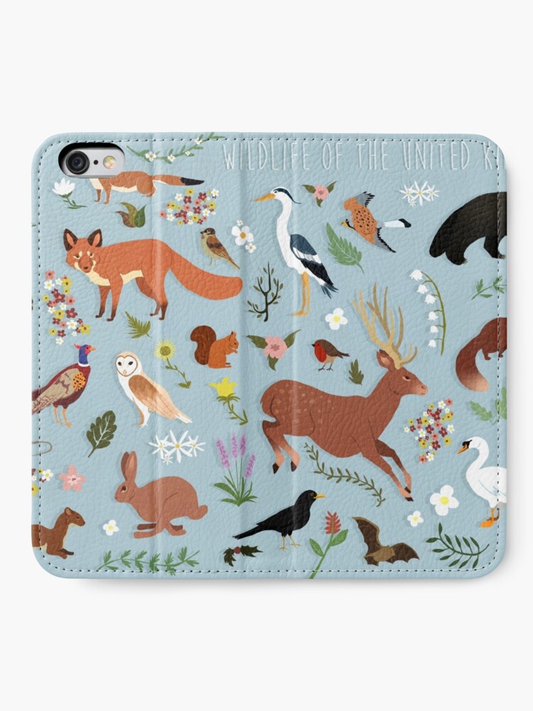 Alternate view of Wildlife of the United Kingdom iPhone Wallet
