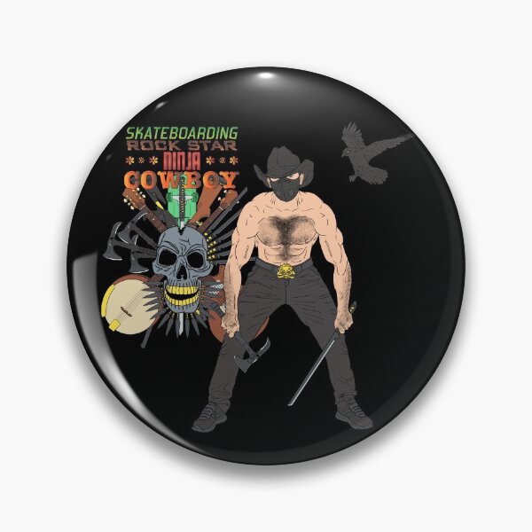 Item preview, Ninja Cowboy Slayer with Skull Title designed and sold by Marty Boff.