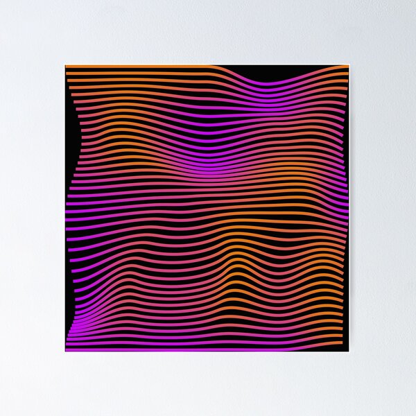 Aperçu de l'œuvre Lever du soleil. Collection esthétique Waves créée et vendue par Mugivarachin.
