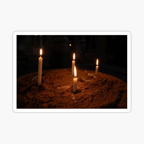 Prayer Candle Stickers Redbubble