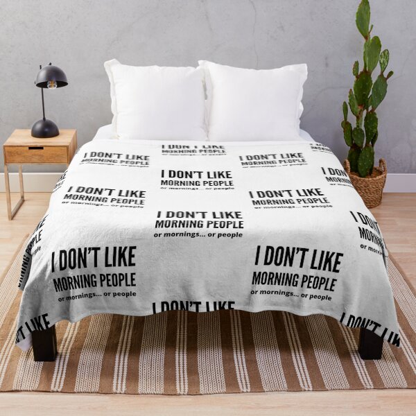 Item preview, Not a morning person or a peoples person funny sayings and quotes designed and sold by ashdenent.