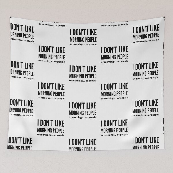 Item preview, Not a morning person or a peoples person funny sayings and quotes designed and sold by ashdenent.