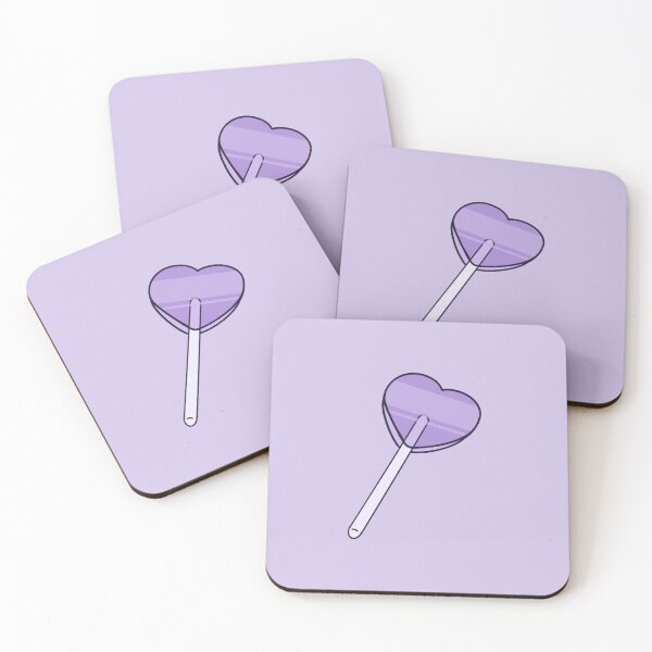 Item preview, Heart Lollipop Purple designed and sold by Seesabean.