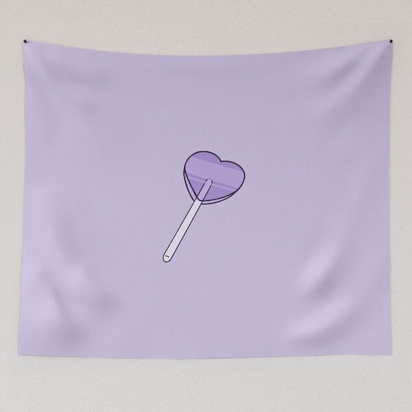 Item preview, Heart Lollipop Purple designed and sold by Seesabean.
