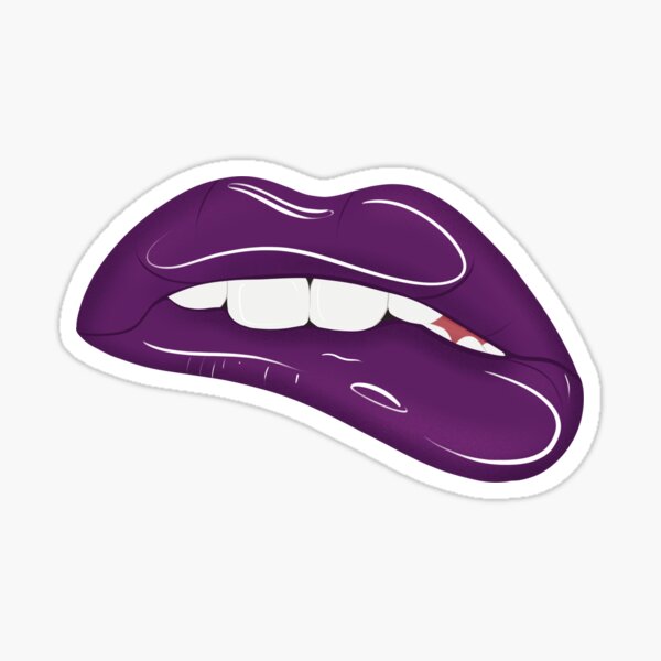 Violet Lips Sexy Lips Cheeky Lips Sticker For Sale By Nina4 Ever Redbubble 
