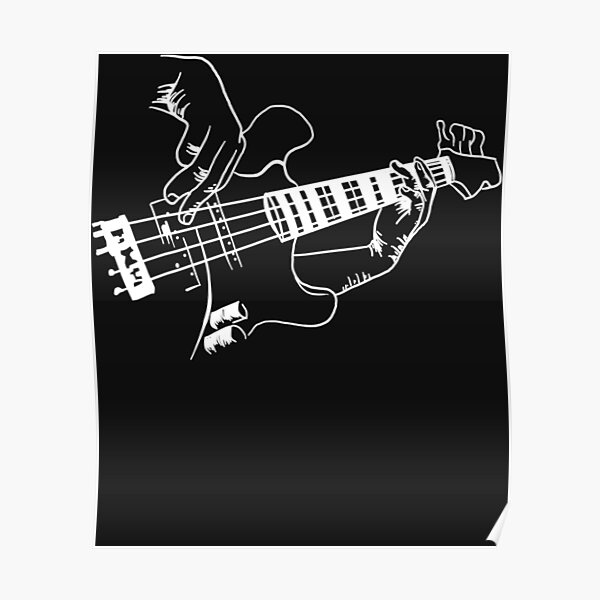 Bass Guitar Player Music Guitarist Musician Rock Poster For Sale By Knilelent Redbubble 4281