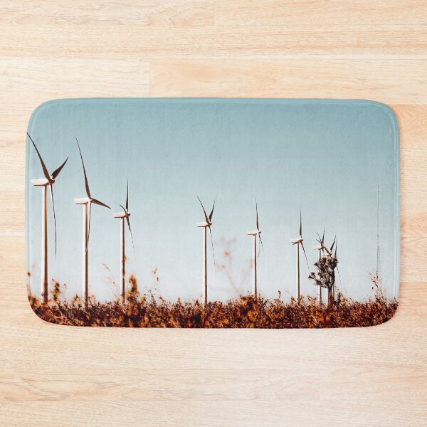 Item preview, desert and windmill with blue sky in California, USA designed and sold by Mrvell.