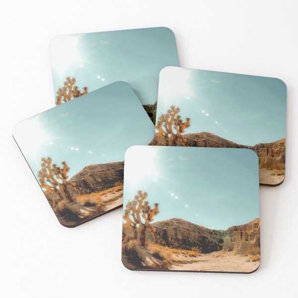 Item preview, Cactus in the desert with summer light at Red Rock Canyon State Park, California, USA designed and sold by Mrvell.