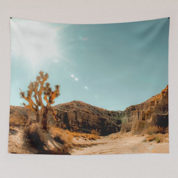 Item preview, Cactus in the desert with summer light at Red Rock Canyon State Park, California, USA designed and sold by Mrvell.