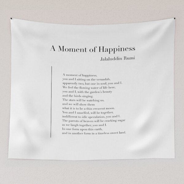 Item preview, A Moment of Happiness by Rumi designed and sold by wisemagpie.