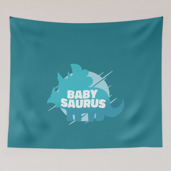 Item preview, Babysaurus watercolour dinosaur silhoette designed and sold by Ransyn Art.