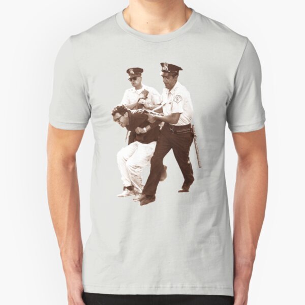 Bernie Sanders Arrested Slim Fit T-Shirt