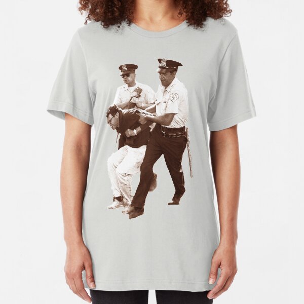 Bernie Sanders Arrested Slim Fit T-Shirt