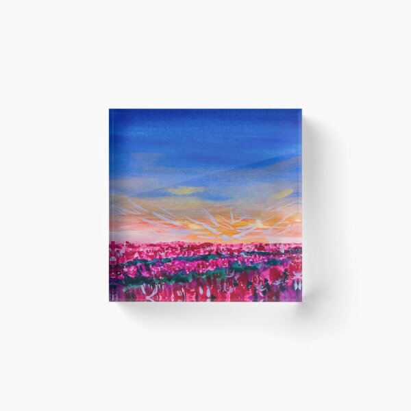 Item preview, Breathtaking and Expressive Flower Field Acrylic Painting designed and sold by carmdoesart.