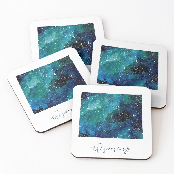 Item preview, Wyoming Galaxy Watercolor Painting designed and sold by KathrinLegg.