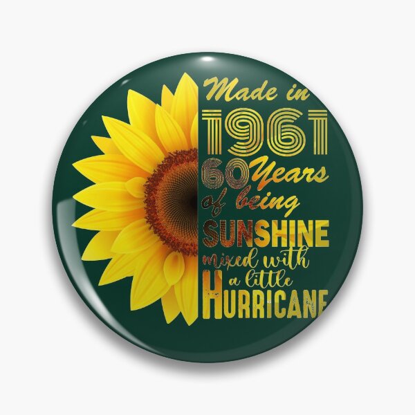 Item preview, Made in 1961 Sunflower 60 Years of being Sunshine Birthday Gift designed and sold by MillicentsArt.