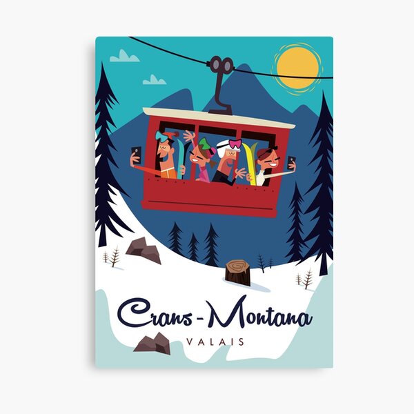 Item preview, Crans-Montana poster designed and sold by GAGodel.
