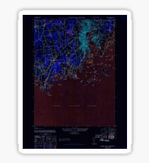 USGS TOPO Map Connecticut CT Norwalk South 330970 1943 31680 Inverted Sticker