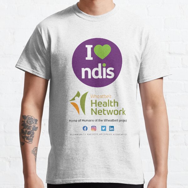 Wheatbelt Health Network I Love NDIS Classic T-Shirt