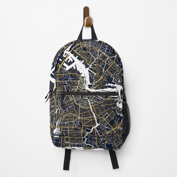 Item preview, Amsterdam City Map of Netherlands - Gold Art Deco designed and sold by deMAP.
