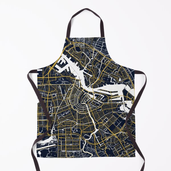 Item preview, Amsterdam City Map of Netherlands - Gold Art Deco designed and sold by deMAP.