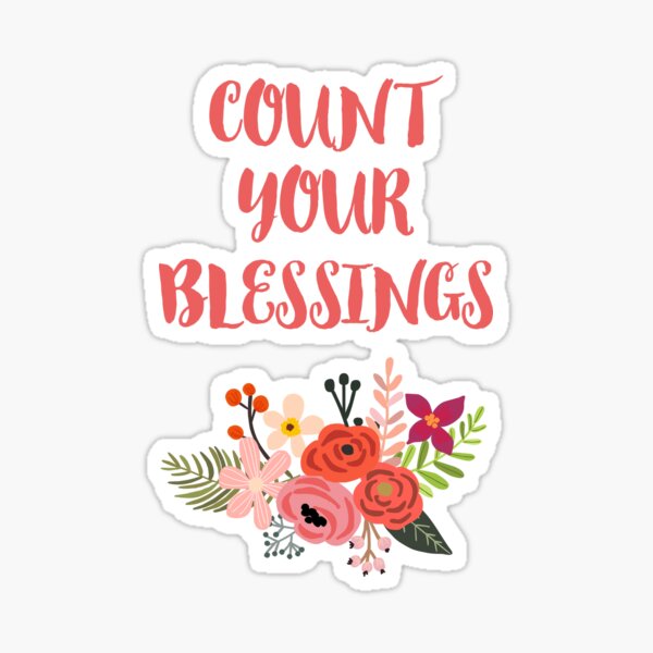 Die Cuts With A View Lettering Count Your Blessings Small Black/Gold 