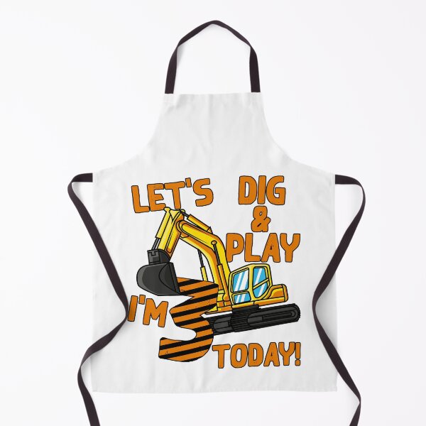 Item preview, 3rd birthday children excavator saying gift idea designed and sold by LuminOrb.