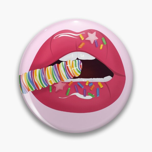 Item preview, Candy lips, candy, pink lips, glossy lips, bright desigh designed and sold by Nina Lybimova.