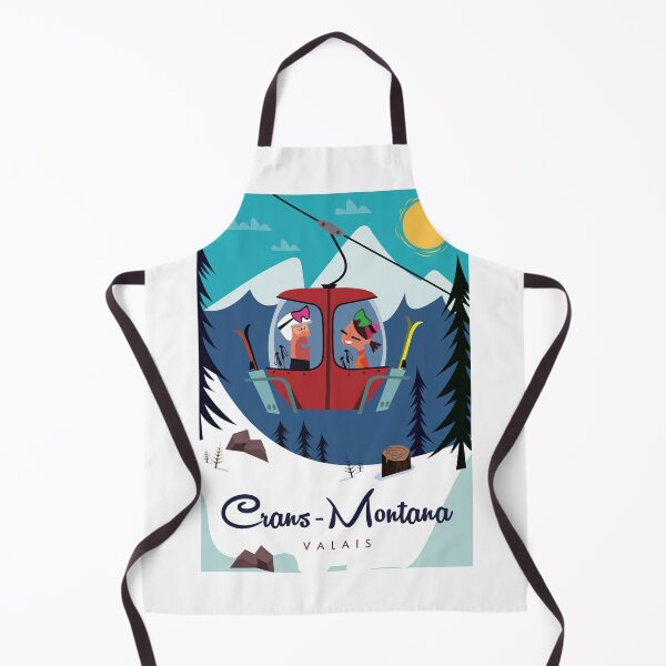 Item preview, Crans-Montana ski poster designed and sold by GAGodel.
