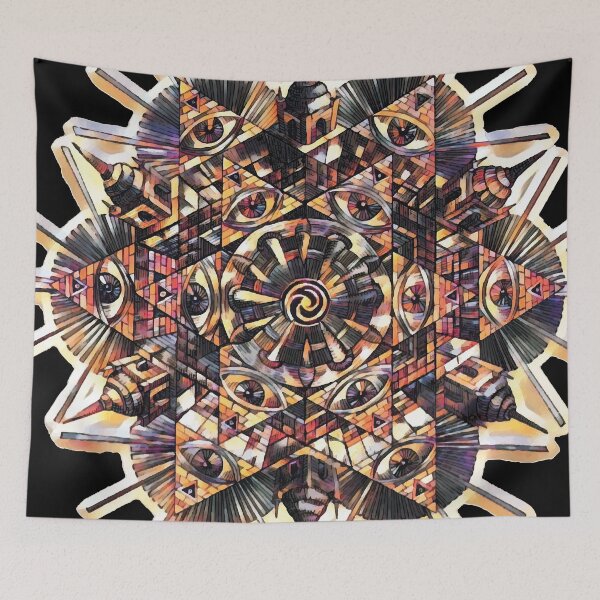 Item preview, Colored Psychedelic Pattern | Visionary Art designed and sold by Trippinink-.