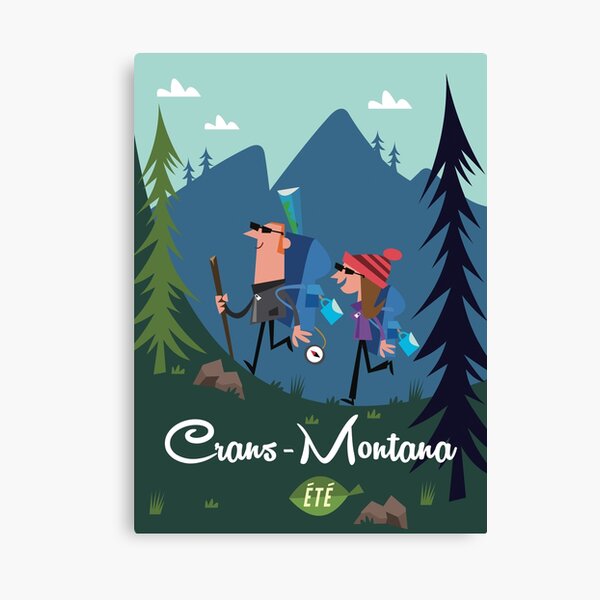 Item preview, Crans-Montana poster designed and sold by GAGodel.