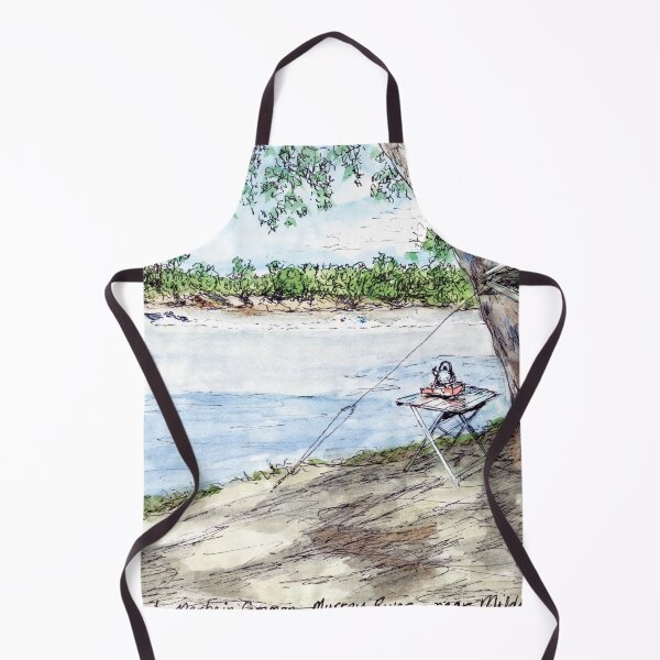 Item preview, Australian Scene - Horseshoe Bend, Merbein Common, Murray River, Vic, Aus designed and sold by Anne Huth.