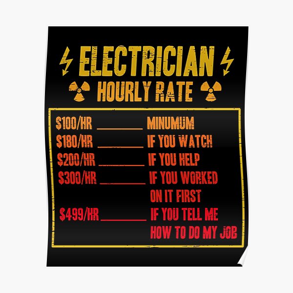 "Electrician Hourly Rate Electrical Lineman Line Electricity Power