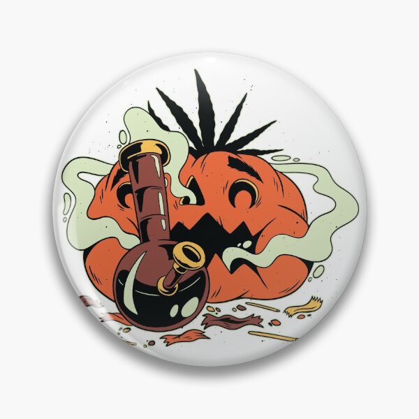 Item preview, Funny Baked Pumpkin Smoking Bong designed and sold by TeesByMark.