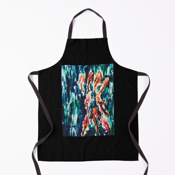 Item preview, Koi Fishes Breaking the Stream of Water Acrylic Painting designed and sold by carmdoesart.