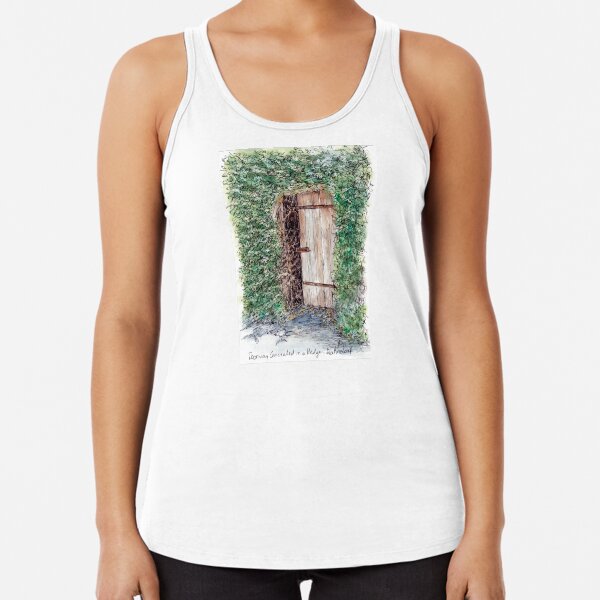 Australian Scene - Secret door - Hahndorf, SA, Australia Racerback Tank Top