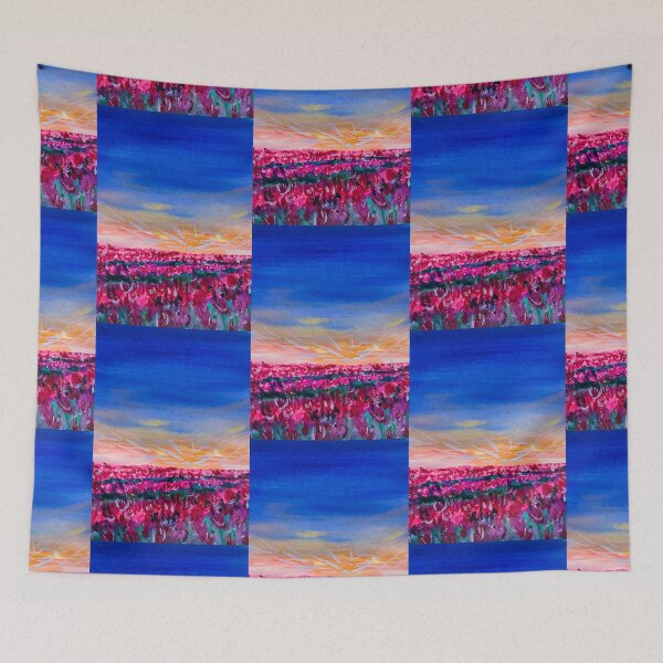 Item preview, Breathtaking and Expressive Flower Field Acrylic Painting designed and sold by carmdoesart.