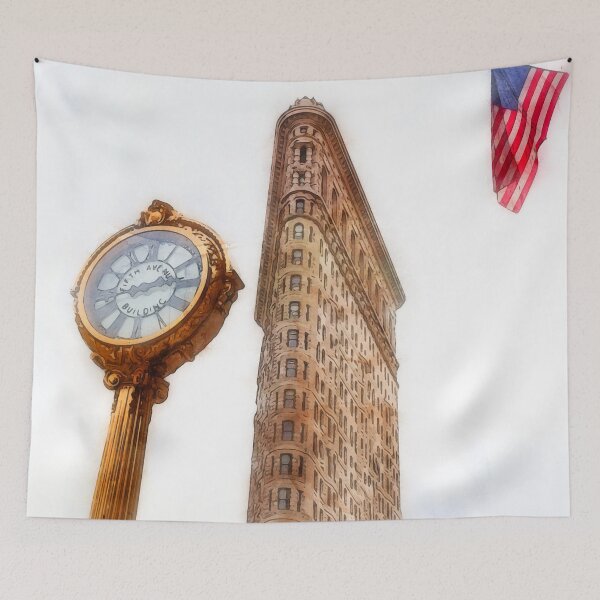 Item preview, New York, Flatiron Building designed and sold by AM FineArtPrints.