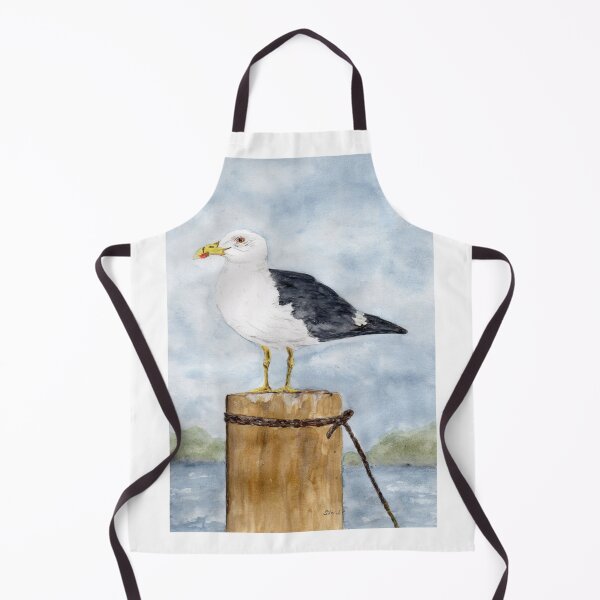 Item preview, Seagull at the harbor designed and sold by Sandra Steinke.