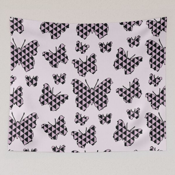 Item preview, Black Pink Geometric Butterfly Pack designed and sold by Pavnud.